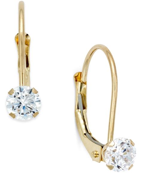 macys cz earrings|5 carat cubic zirconia earrings.